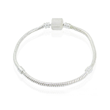Pulseira Banho de Prata - Modelo Trabalhada