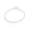 Pulseira Banho de Prata - Coração Liso