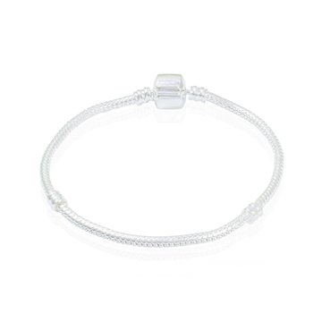 Pulseira Banho de Prata Fecho Tradicional