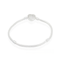 Pulseira Banho de Prata - Coração com Zircônia