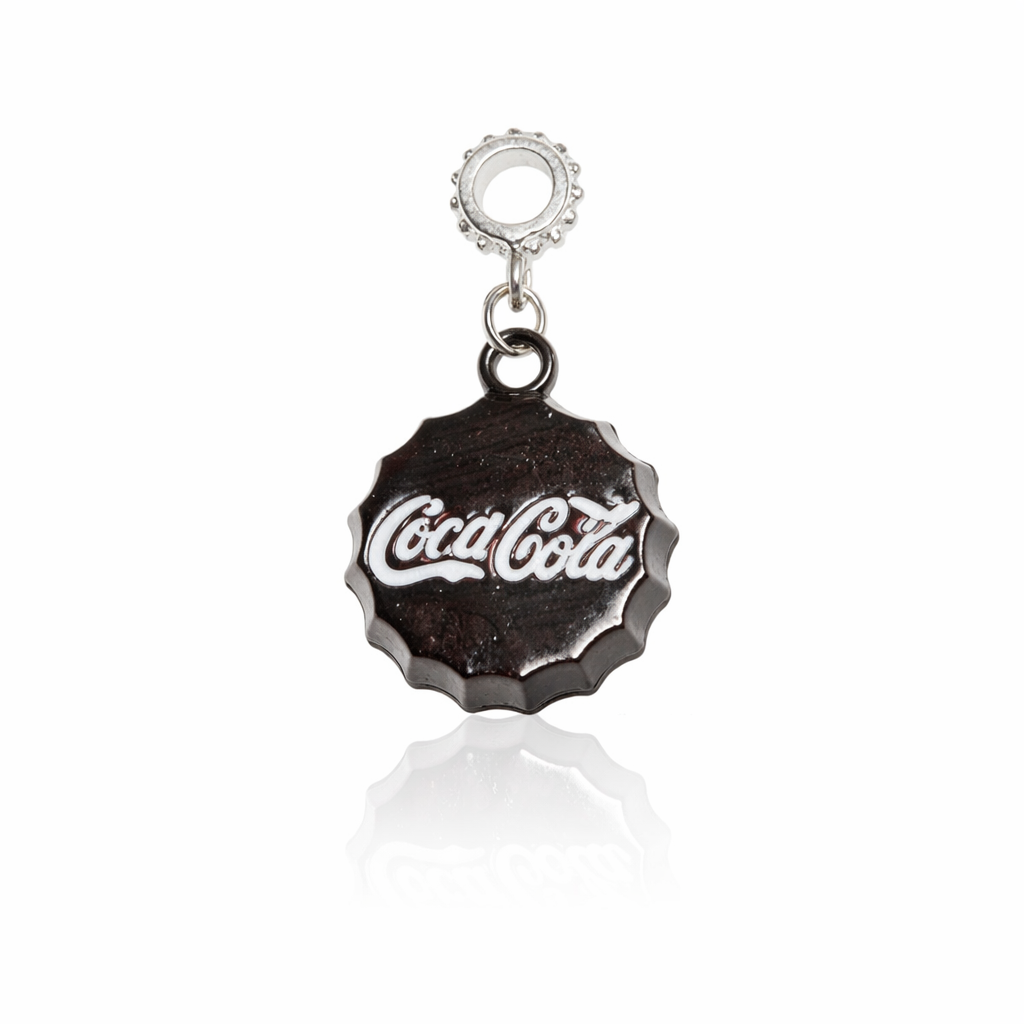 Berloque Tampinha Coca-Cola Preto