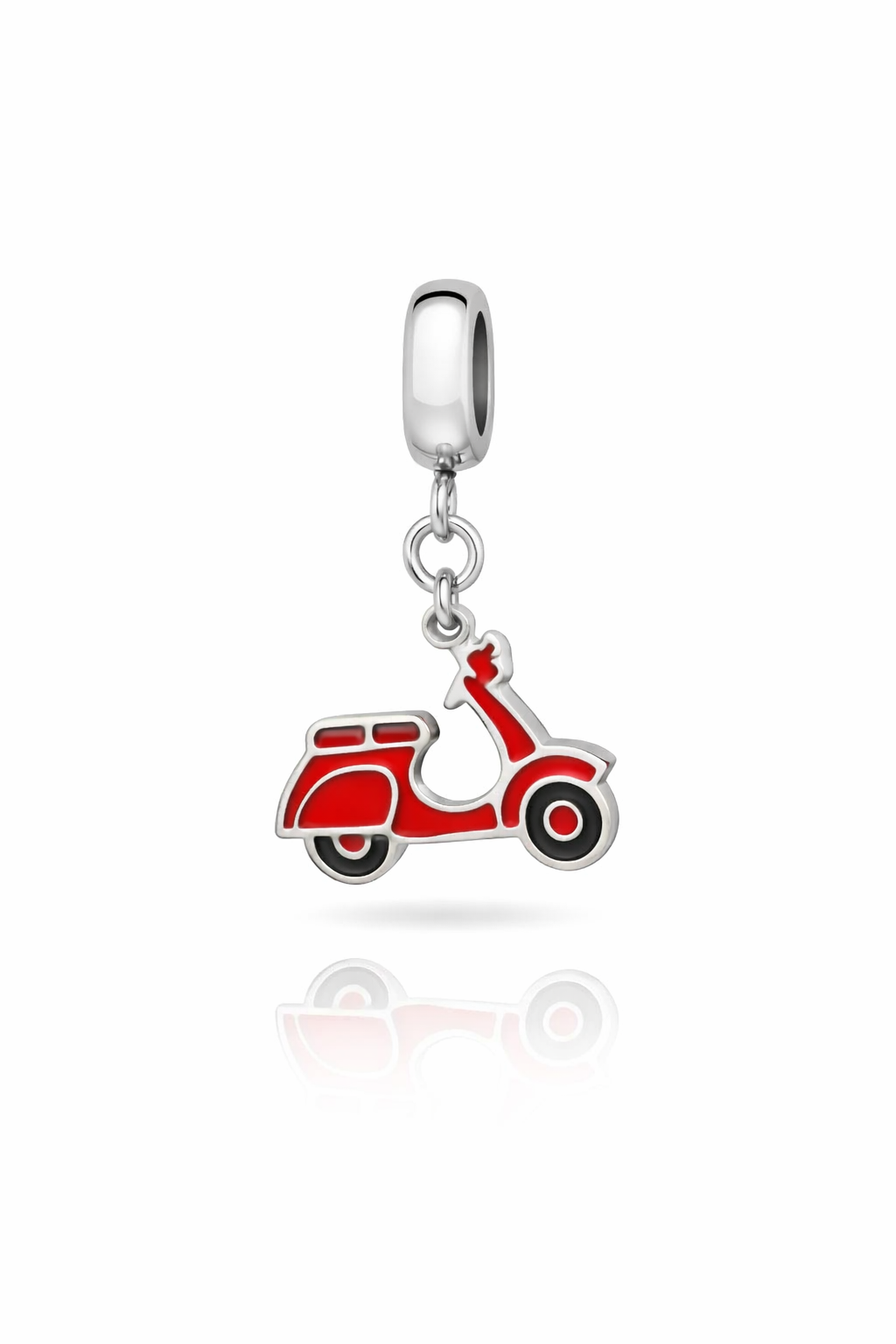 Berloque Moto Vespa Vermelha