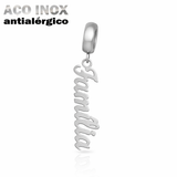 Berloque em Aço Inox Família