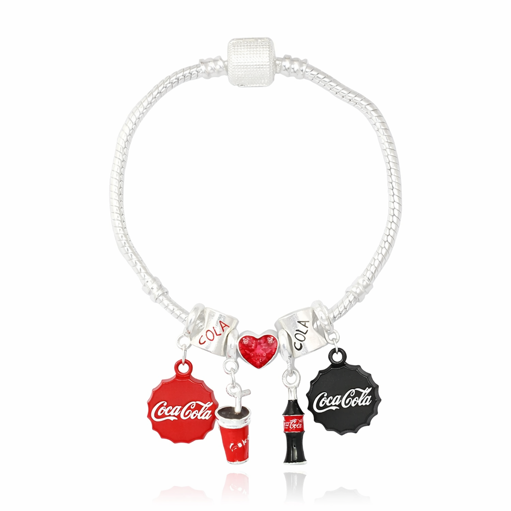 Pulseira Coca-Cola - Kit com até 7 Berloques