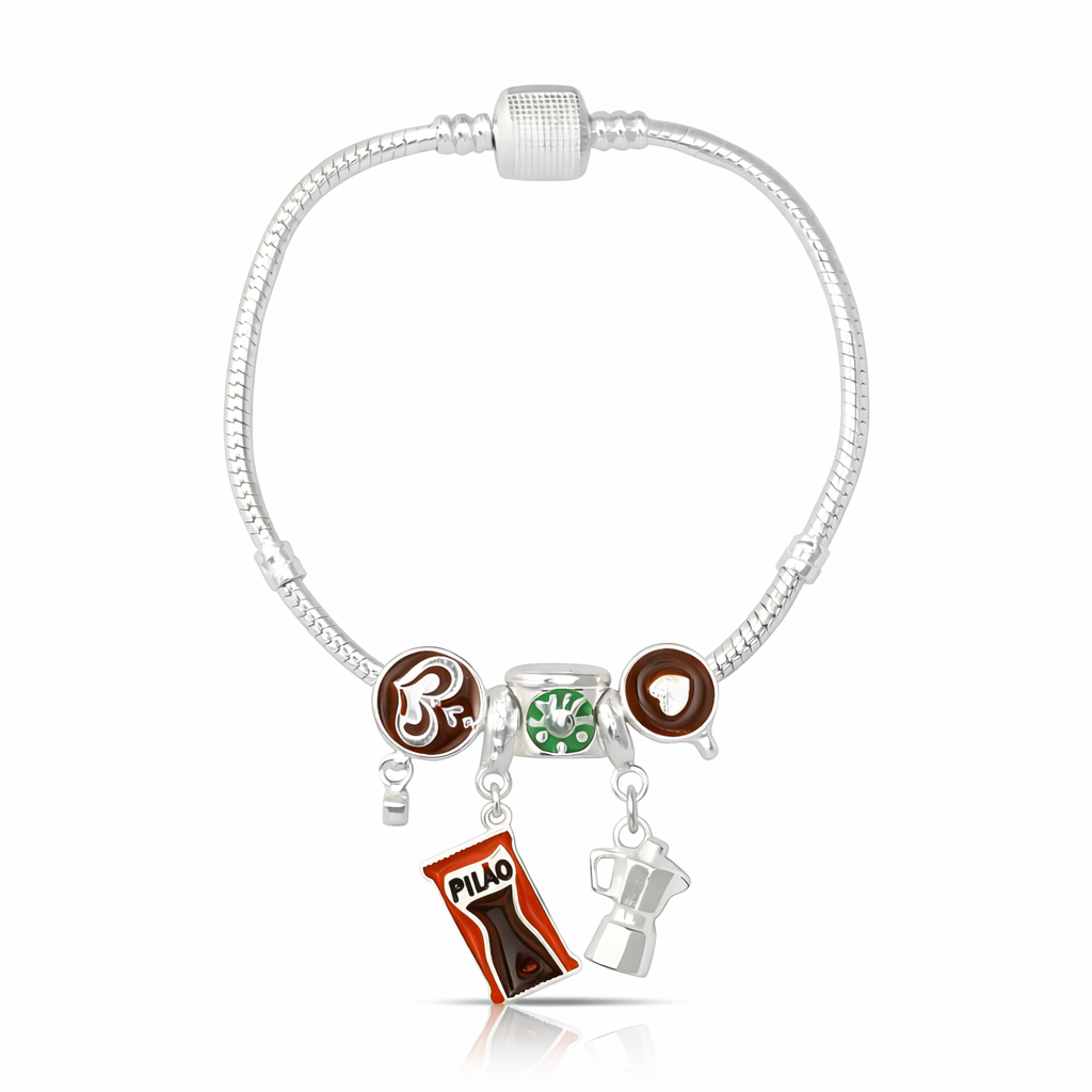 Pulseira I Love Café - Kit com até 5 Berloques
